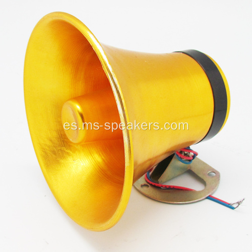 Altavoz de bocina de aluminio de tamaño pequeño